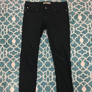 Plain Black GEO skinny jeans